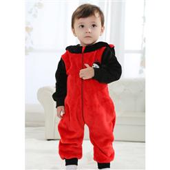 Double Red Ladybug Romper N6293