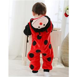 Double Red Ladybug Romper N6293