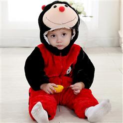 Three Layers Red Ladybug Jumpsuit N6294