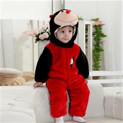 Three Layers Red Ladybug Jumpsuit N6294