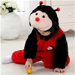 Three Layers Red Ladybug Jumpsuit N6294