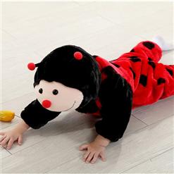 Three Layers Red Ladybug Jumpsuit N6294