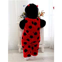 Three Layers Red Ladybug Jumpsuit N6294