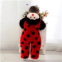 Three Layers Red Ladybug Jumpsuit N6294