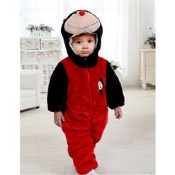 Three Layers Red Ladybug Jumpsuit N6294