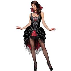 Deluxe Dark Webbed Mistress Costume, Deluxe Vampire Costume, Sexy Dark Vampire Costume, #N6311