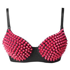 Sexy Punk Rivets Bra N6384