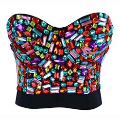 Sweets Studded Gem B Cup Bustier Bra, B Cup Bustier Bra, Sweets Studded Gem Bustier Bra, #N6387