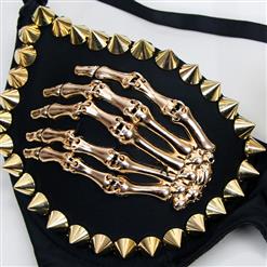 Metal Skeleton Studded B Cup N6396