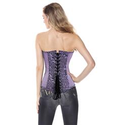 Buckle Brocade Corset Top N6459