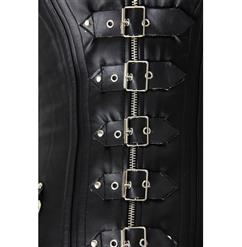 Leather Buckle Strap Corset N6547