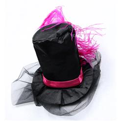 Deluxe Burlesque Beauty Pink Halter Hi-Lo Backless Adult Costume with Gloves and Hat N6599
