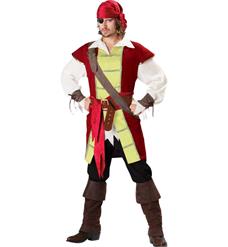 Swashbuckler Men's Costume, Swashbuckler Premier Adult Costume, Men's pirate costume, #N6786
