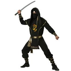 Ninja Warrior Elite Collection Adult Costume, Ninja Costume, Adult Ninja Warrior Costume Premier, #N6805