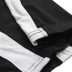 Black and White Cross Straps Mini Dress N7820