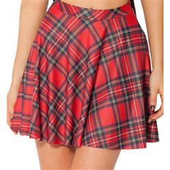 Tartan Red Skater Skirt HG7958