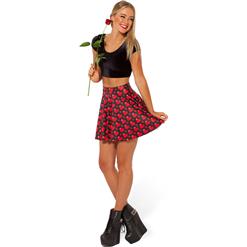 Love Ya Bits Black Skater Skirt HG7959