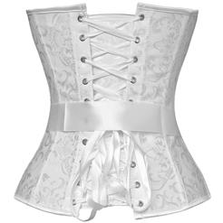 Embroidered Bow Corset N7978