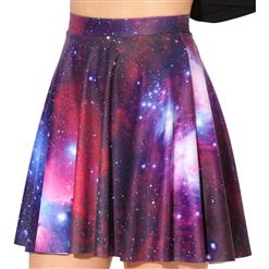 Galaxy Purple Skater Skirt HG7992