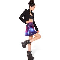 Galaxy Purple Skater Skirt HG7992