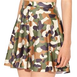 Commando Skater Skirt, Camouflage Skater Skirt, Camouflage Skirt, #HG7993