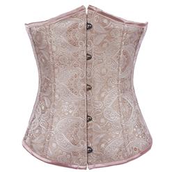 Palace Embossed Pattern Underbust Corset N8078