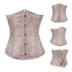 Palace Embossed Pattern Underbust Corset N8078