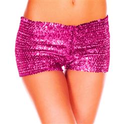 Rose Sequin Short, Sequin Booty Shorts, Sequin Go Go Shorts, Glittering Sparking Sequin Shorts, #N8198