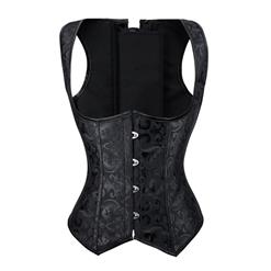 Brocade Underbust corset, Burlesque Pattern Underbust Corset, Brocade Waistcoat Corset, #N8275