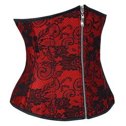 Lace Overlay Satin Underbust Corset N8393