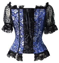 Organza Sleevees Brocade Corset N8400