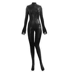 Ziper Front Vinyl Catsuit N8504