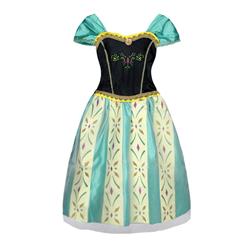 Green Princess Coronation Dress Girls Cosplay Costumes N8520