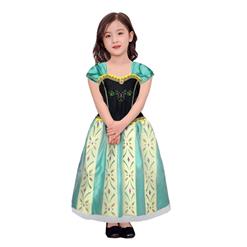 Green Princess Coronation Dress Girls Cosplay Costumes N8520