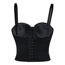 Sexy Faux Leather Bustier Bra N8596