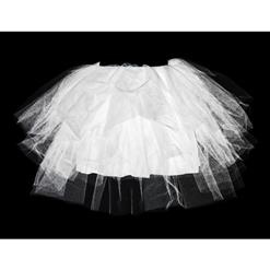 White Tutu Skirt,  Tulle Layering Skirts, Graceful Tutu Swing Skirt, #HG8611
