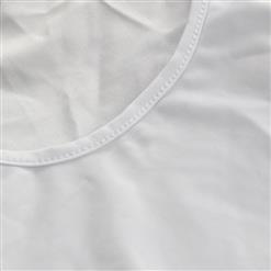 White Top With Hollow Out Pant Set N8811