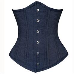 26 Steel Bones Denim Underbust Corset N8839