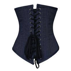 26 Steel Bones Denim Underbust Corset N8839