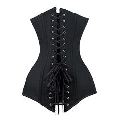 26 Steel Bones Cotton Overbust Corset N8851