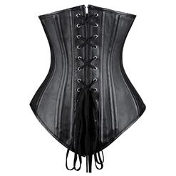 26 Steel Bones Faux Leather Heavy Corset N8856