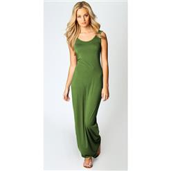 Sleeveless Tank Top Floor-Length Dress N9019