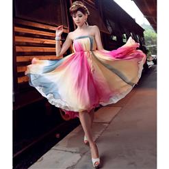 Multicolour Fairy Chiffon Maxi Skirt N9063