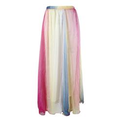 Multicolour Fairy Chiffon Maxi Skirt N9063