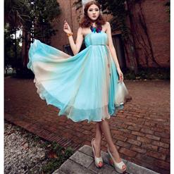 Charming Colorful Wrapped Chest Dress N9064