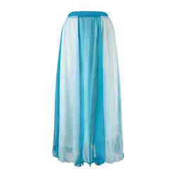 Blue Gradient Maxi Boho Skirt N9065