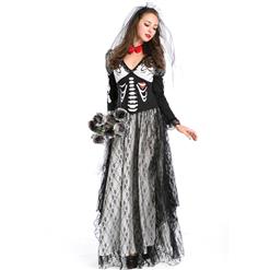 Boneyard Skeleton Bride Costume N9124