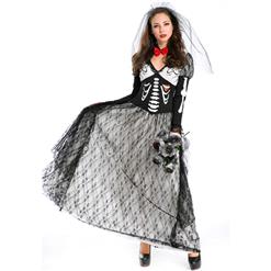 Boneyard Skeleton Bride Costume N9124
