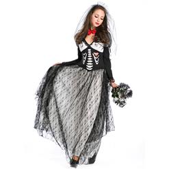 Boneyard Skeleton Bride Costume N9124