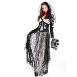 Boneyard Skeleton Bride Costume N9124